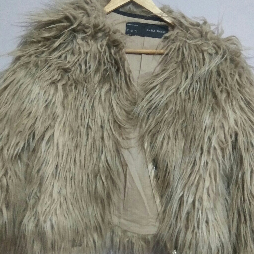 Zara faux fur coat